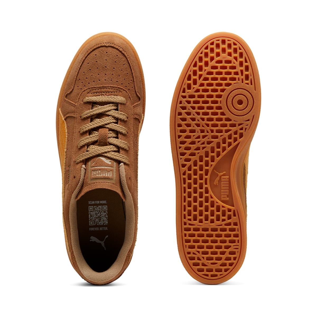 PUMA Indoor R Suede 'Chocolate Chip Sport Yellow' 398531-02 - 4