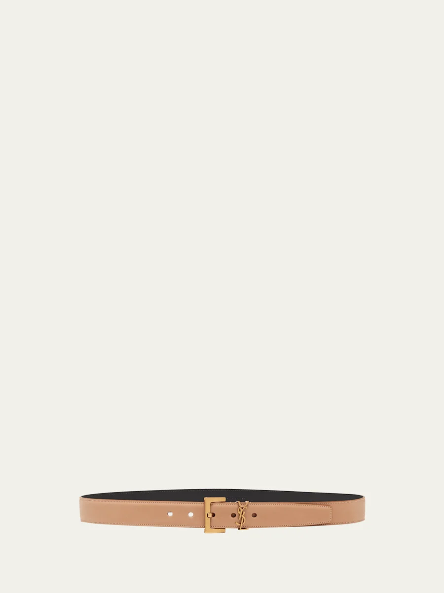 YSL Cassandre Leather Belt - 1
