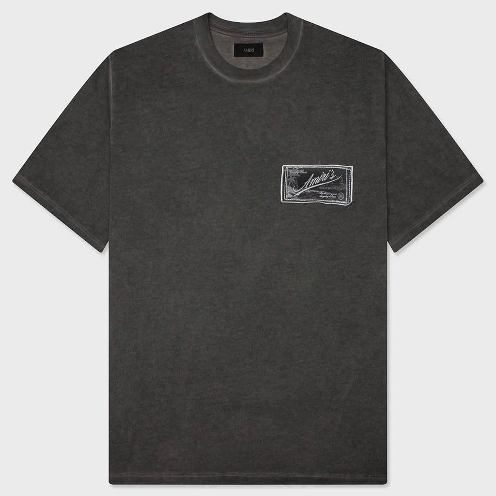 AMIRI QUALITY GOODS LABEL TEE - BLACK - 1