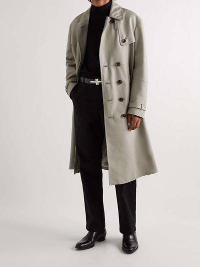 TOM FORD Full-Grain Leather Trench Coat outlook