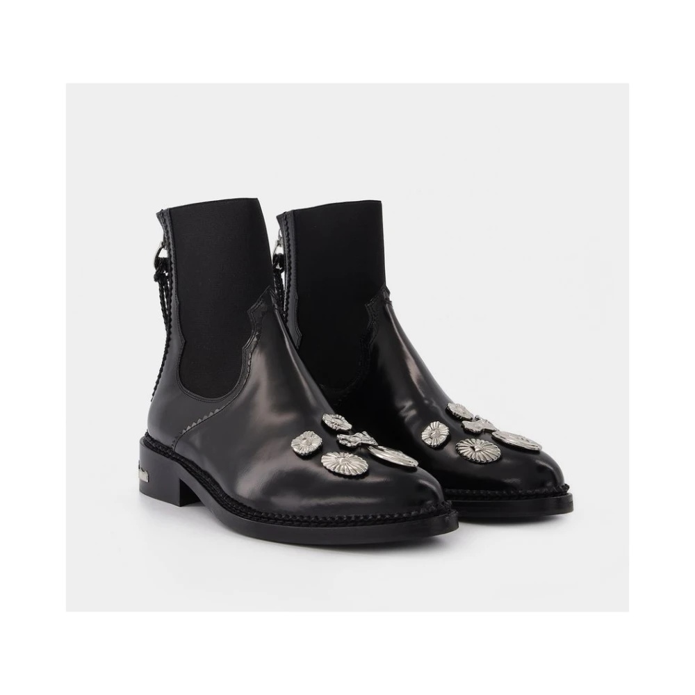 AJ990 ANKLE BOOTS - TOGA PULLA - BLACK - LEATHER - 2