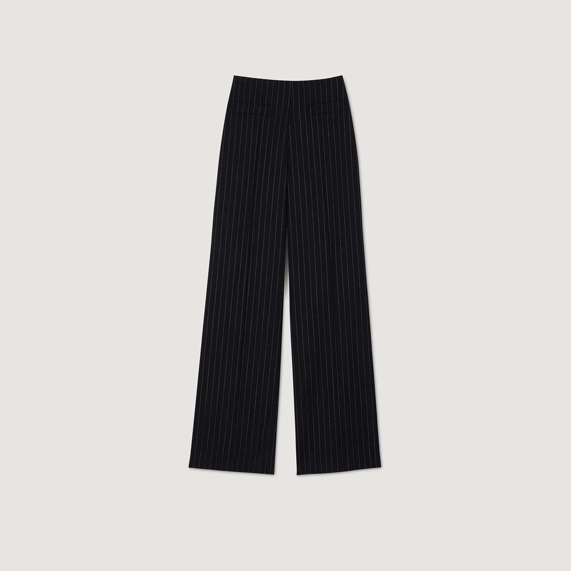 CHALK-STRIPED STRAIGHT-LEG TROUSERS - 1