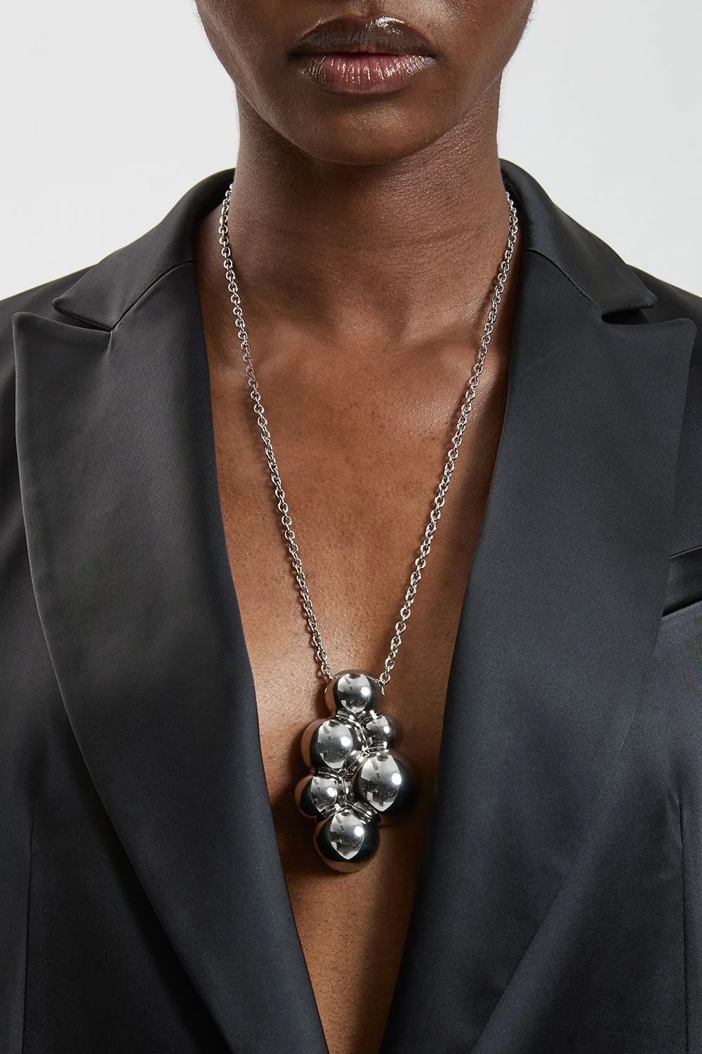 Statement Sphere Pendant Necklace - 1