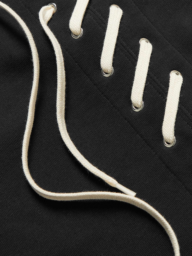 Slim-Fit Lace-Detailed Cotton-Jersey Sweatshirt 3