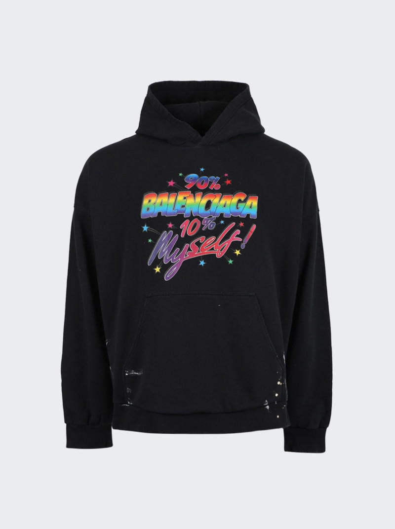 Oversized Printed Cotton-Jersey Hoodie - 1
