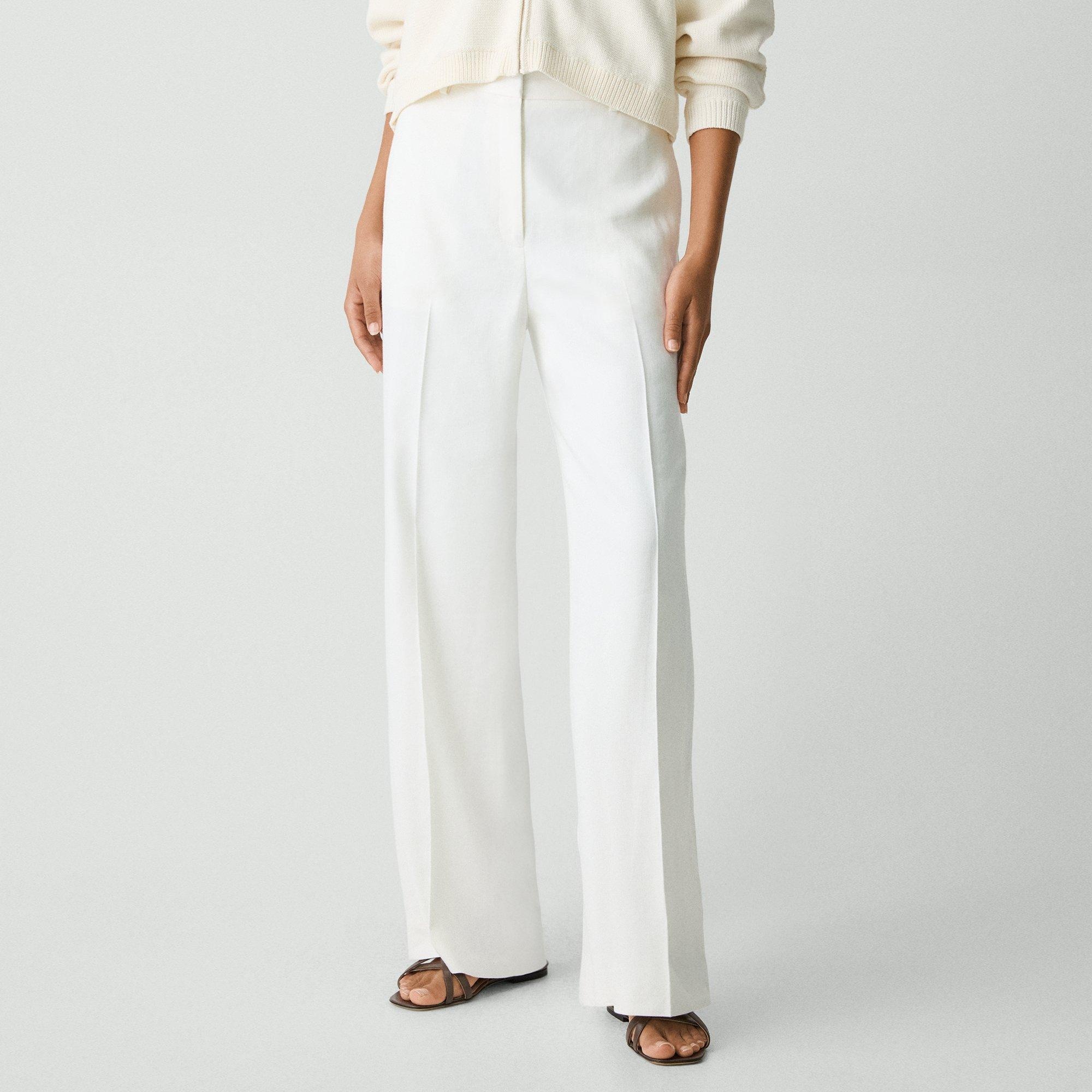 Straight Pant in Linen-Viscose - 5