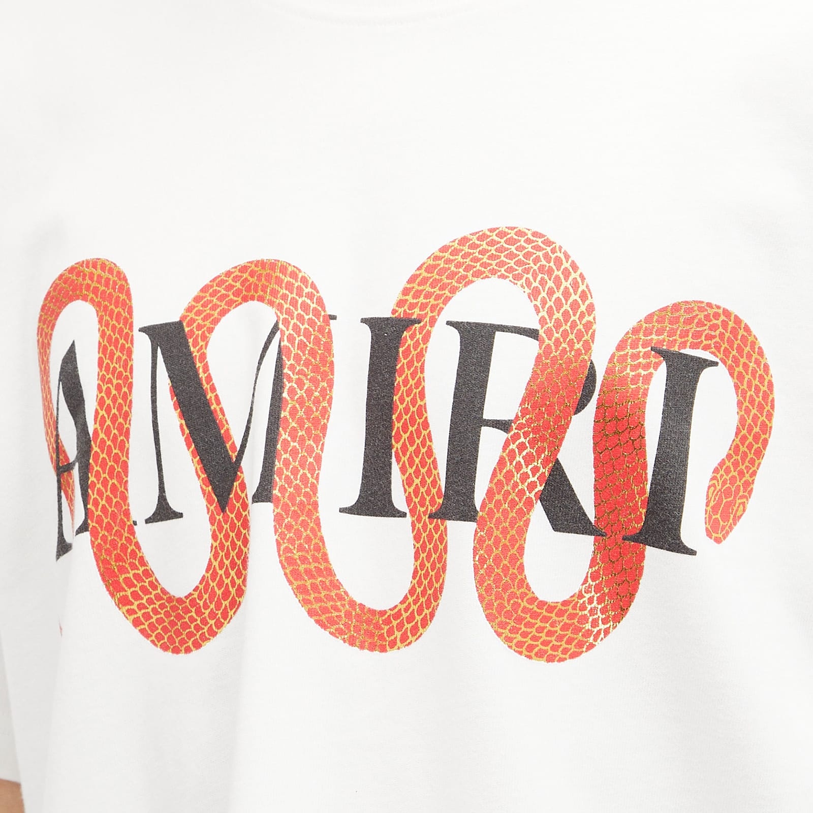 ◆大人気◆【AMIRI】Snake Chinese New Year Tシャツ AMIRI Men's CNY Snake T-Shirt in White/Red Amiri