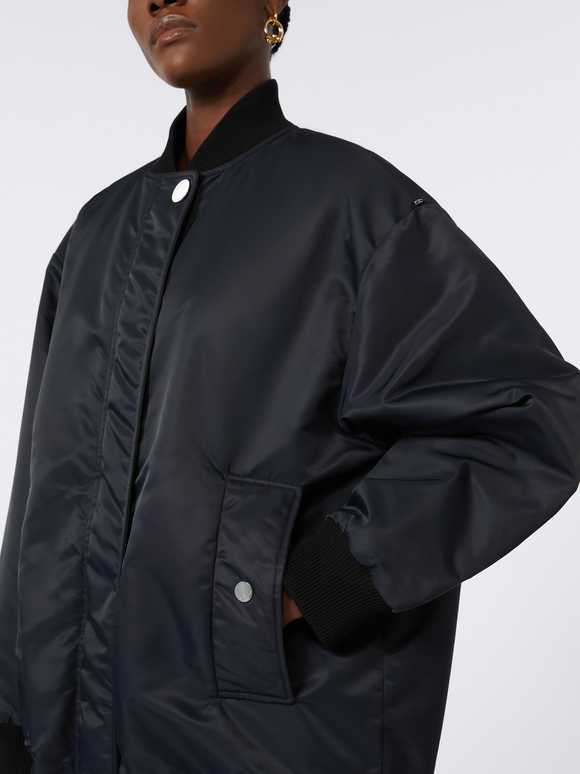 AGAPE Oversized twill bomber jacket - 5