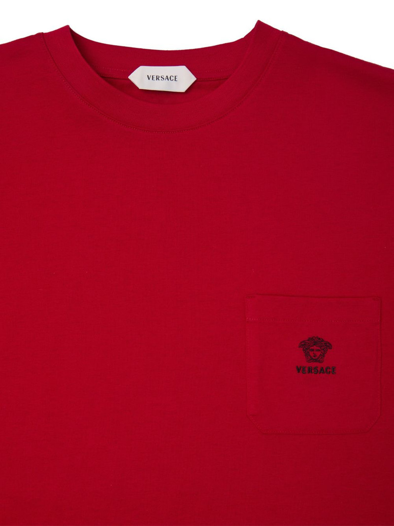 embroidered cotton-jersey T-shirt 3