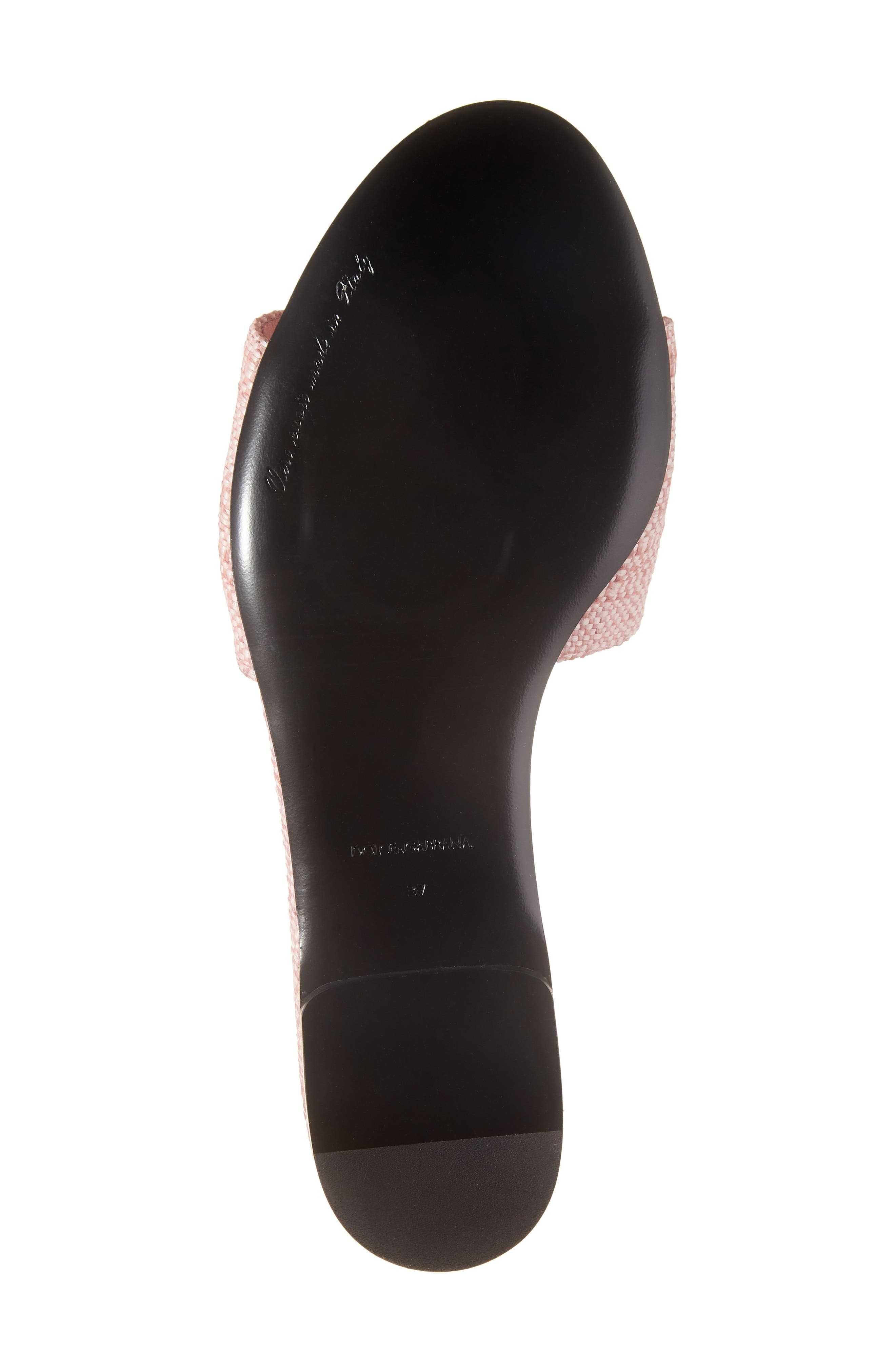 DG Logo Raffia Slide Sandal - 6