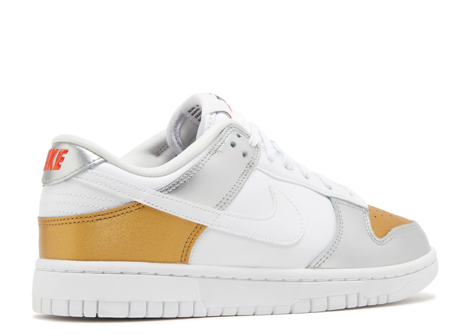 WMNS DUNK LOW SE 'SILVER GOLD METALLIC' - 3
