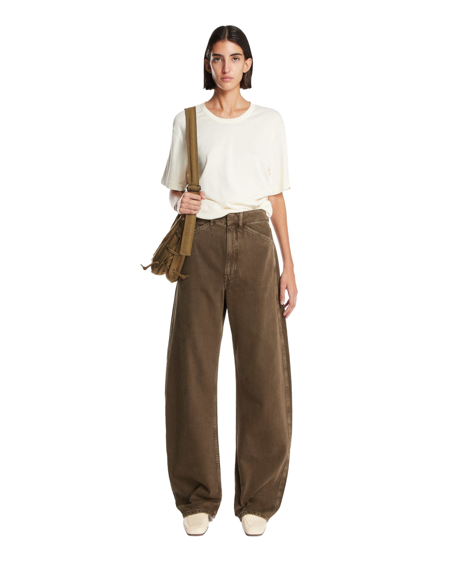 White Relaxed Cotton T-Shirt - 2