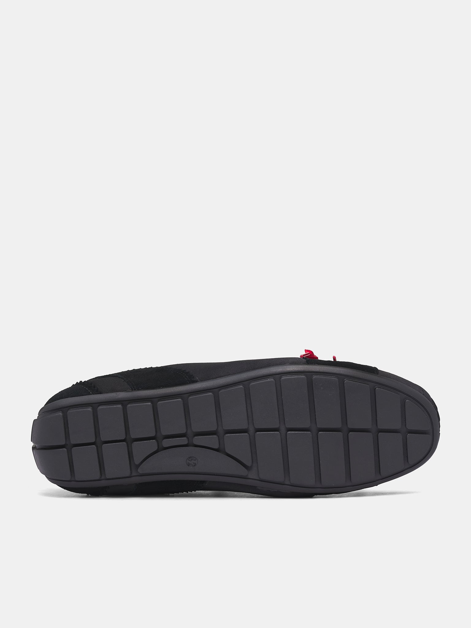 Black Suede Ballerina Grip Trainers - 6