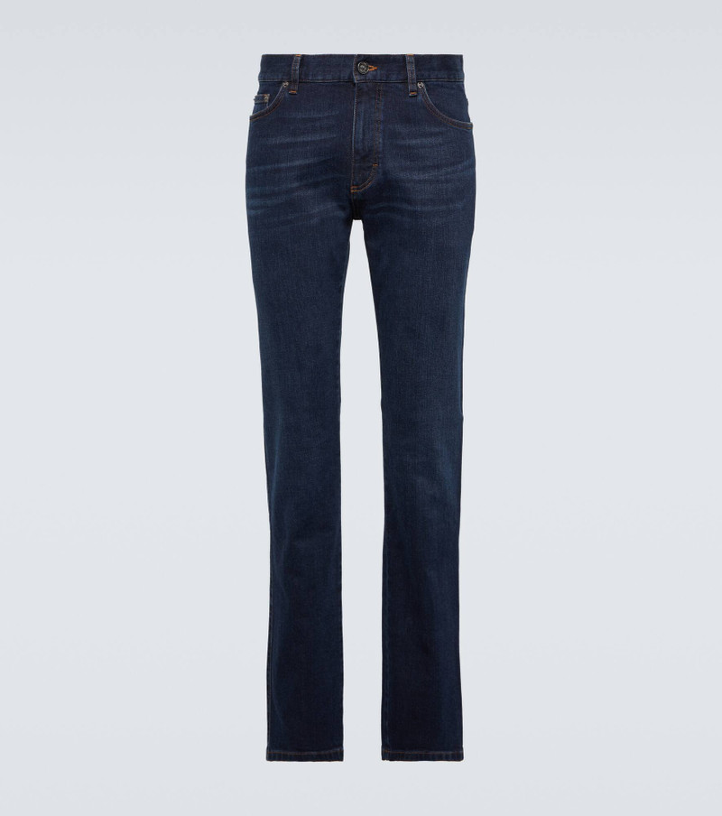 Roccia low-rise slim jeans - 1