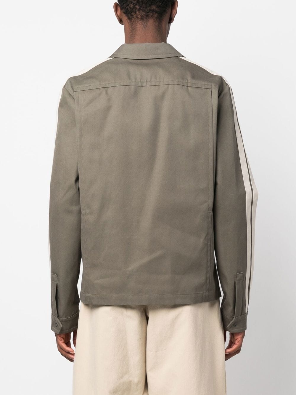 Paradise-embroidered shirt jacket - 4