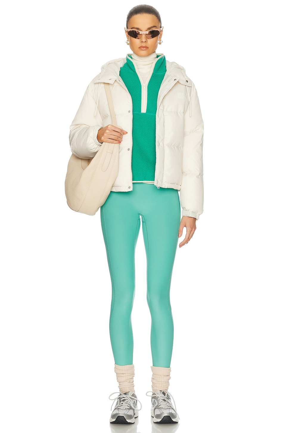 Running Woman Hooded Down Jacket - 5