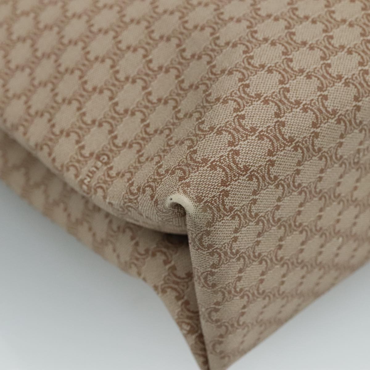 CELINE Macadam Canvas Tote Bag Pvc Brown Gold - 9