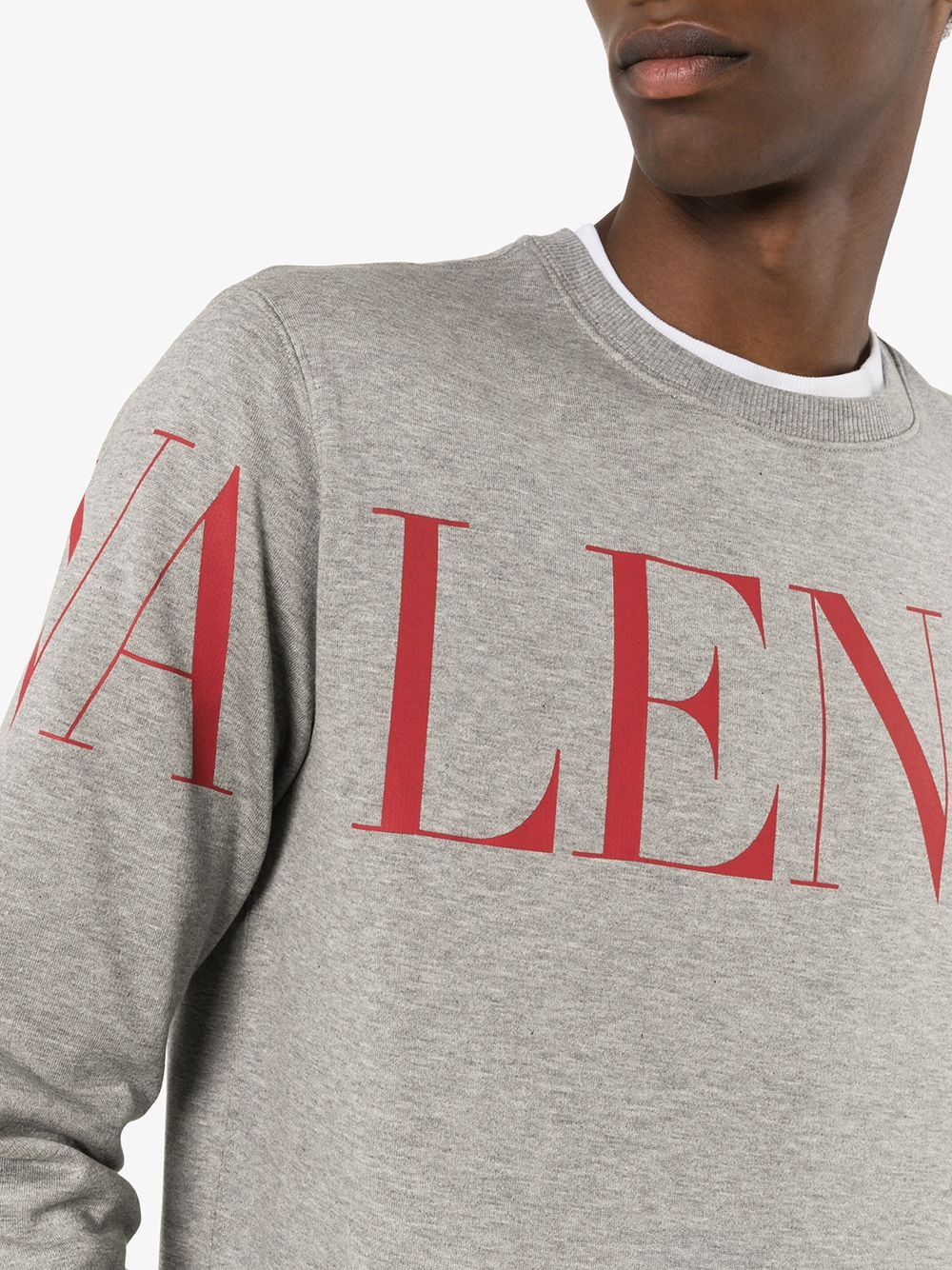 logo-print crewneck sweatshirt - 5