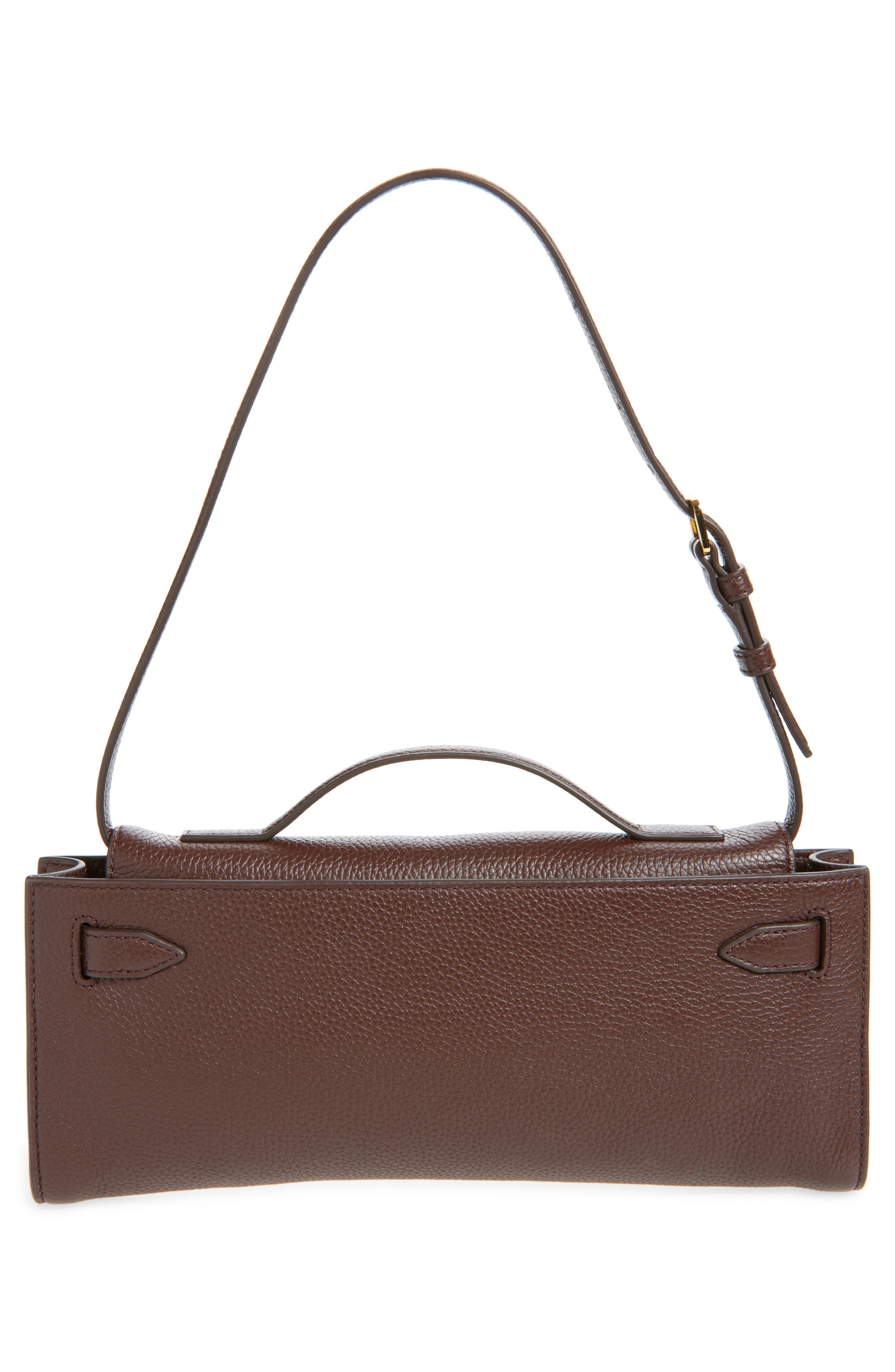 Veronica Beard Dash Leather Clutch in Dark Raisin at Nordstrom - 3