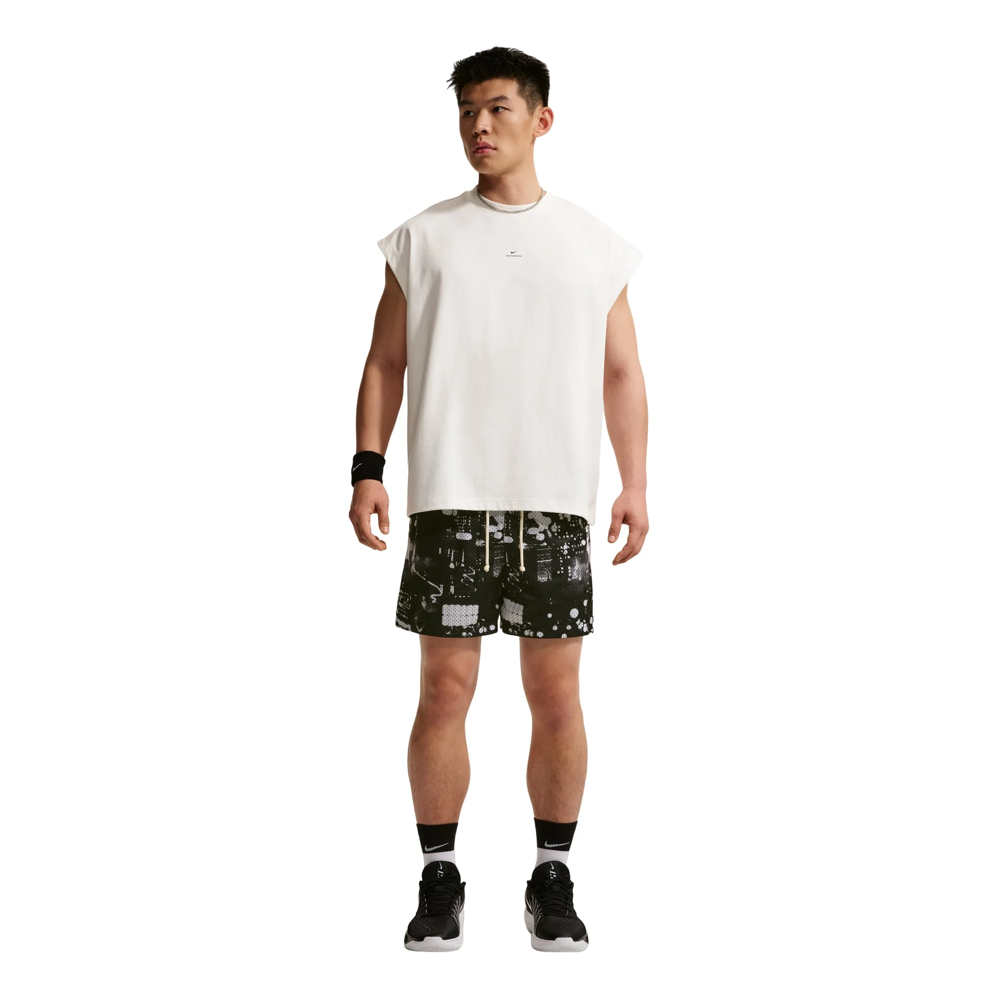 Nike Standard Issue Dri-FIT 13cm Shorts 'White Black Pale Ivory' IF2574-100 - 1