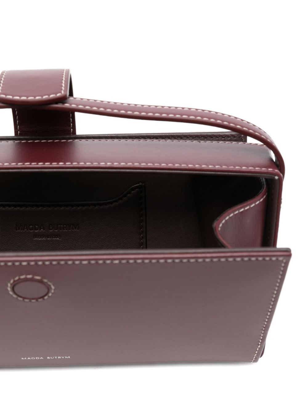Apolonia top-handle leather tote bag - 5