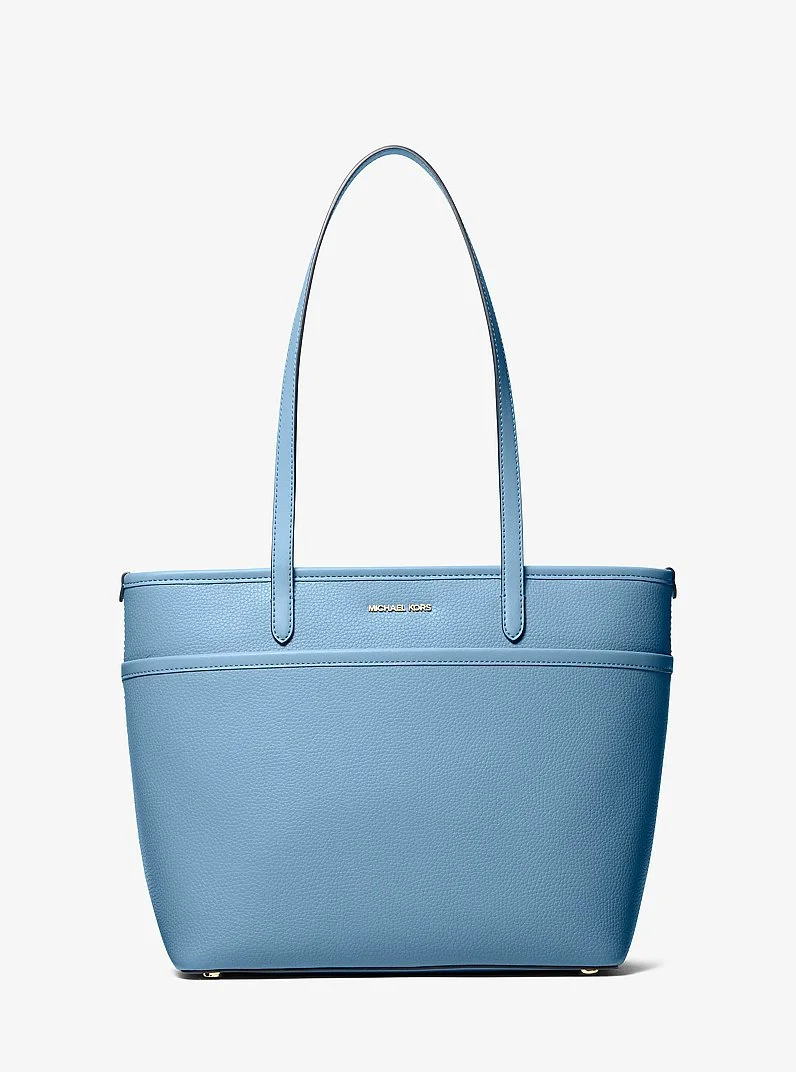 Marlowe Medium Pebbled Leather Pocket Tote Bag - 1