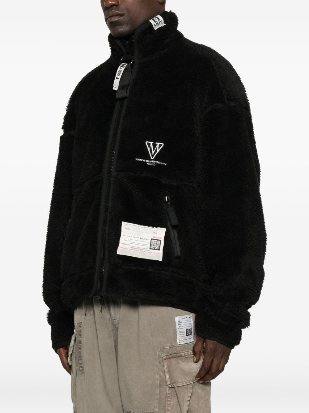 fleece bomber jacket - 3