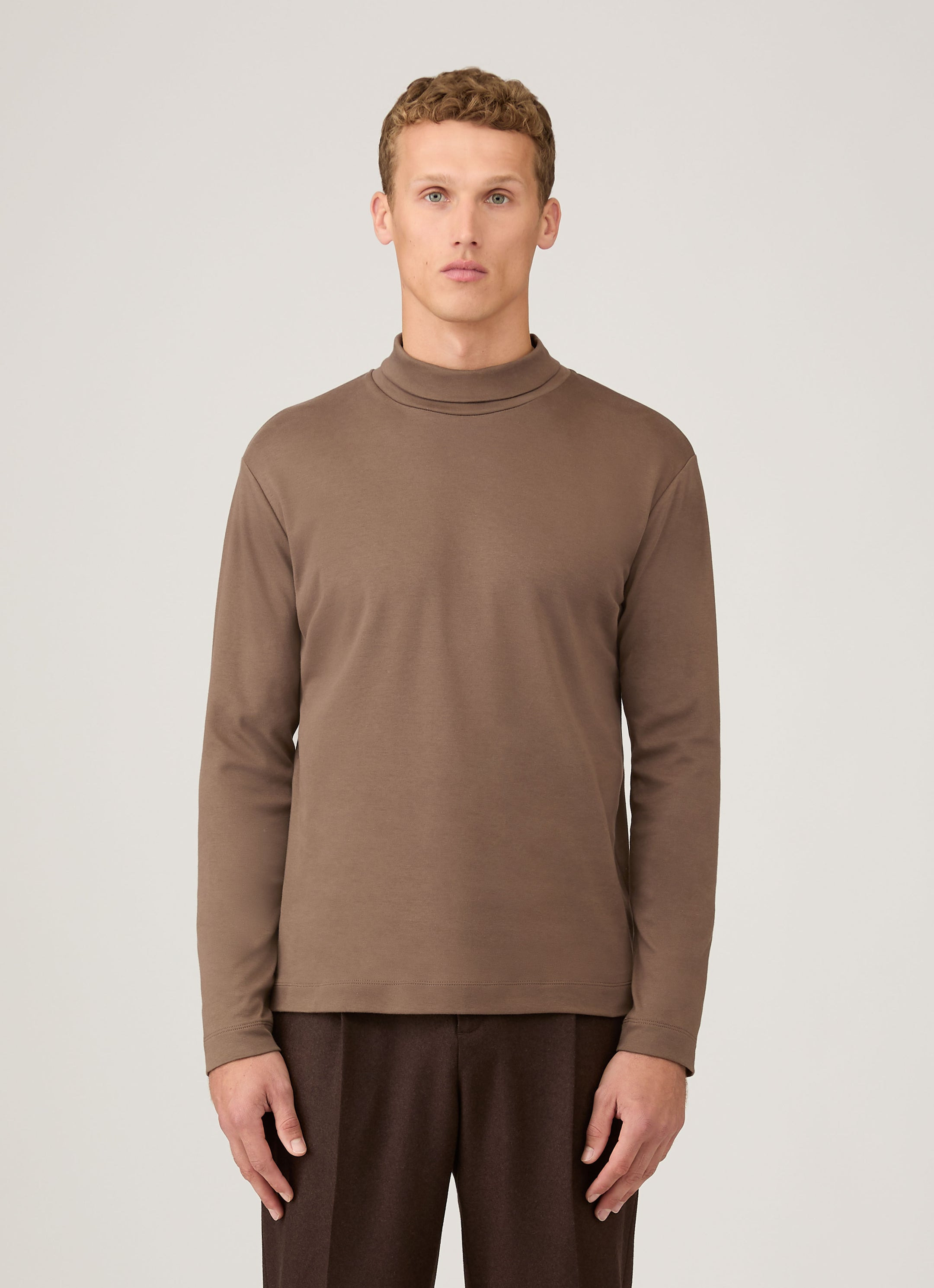 Roll Neck Heavyweight T‑shirt - 2