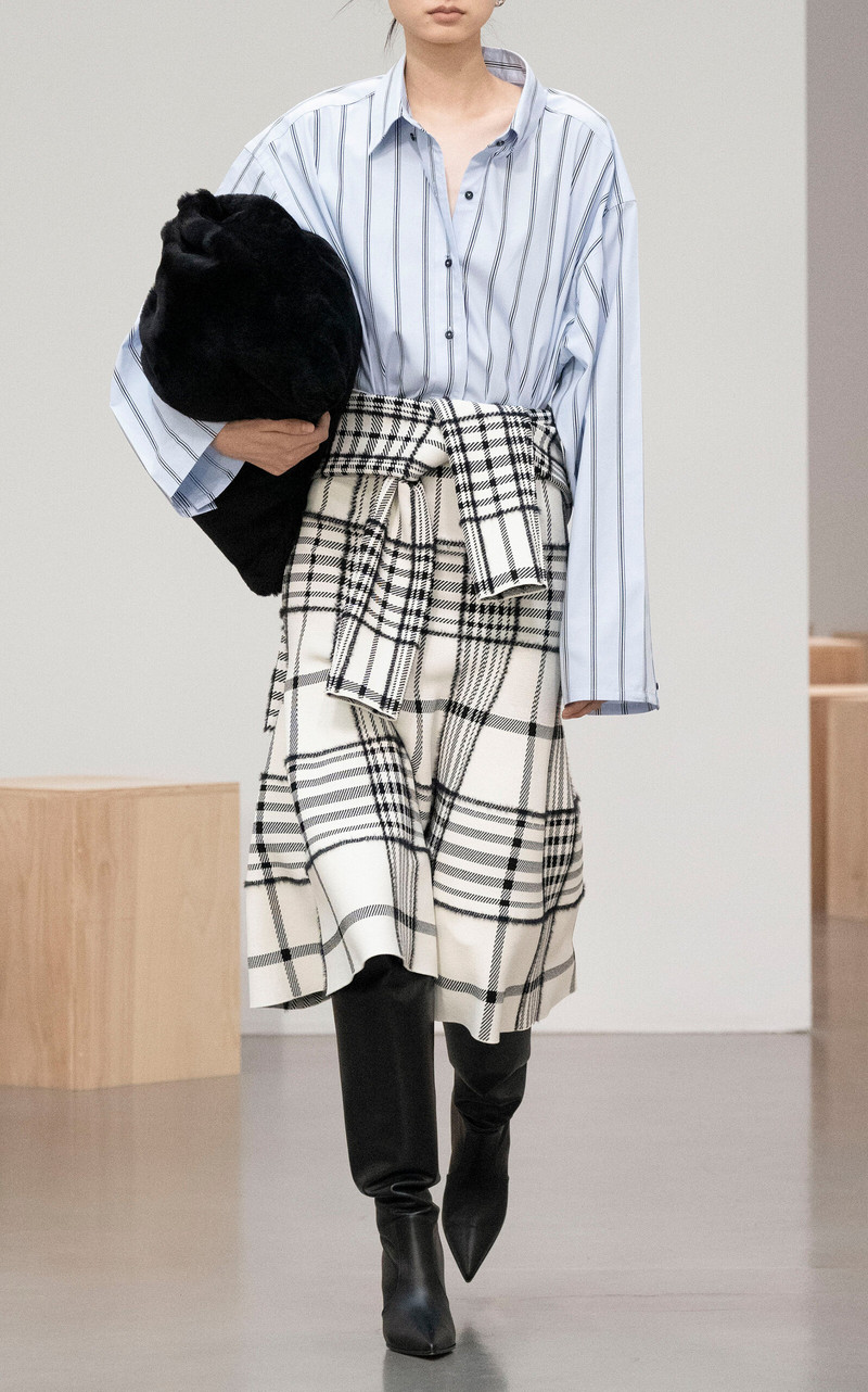 The Javi Striped Cotton Button-Down Shirt blue 4