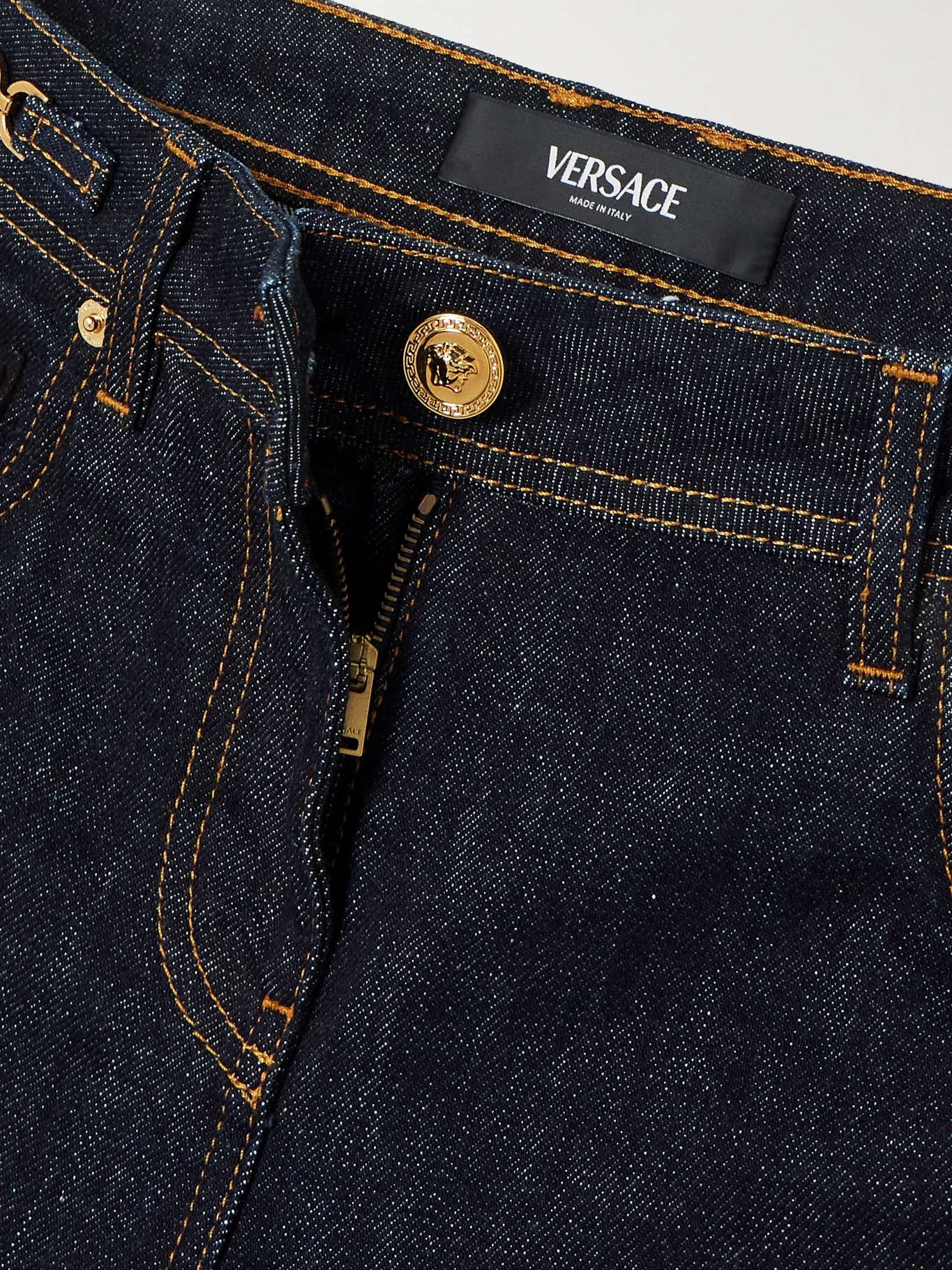 Embellished cropped high-rise straight-leg jeans - 6