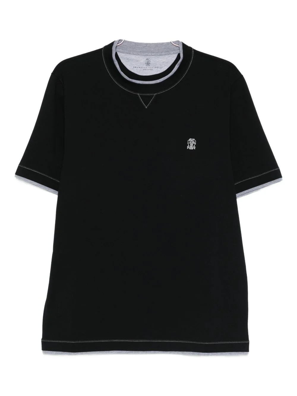 Logo cotton t-shirt - 1