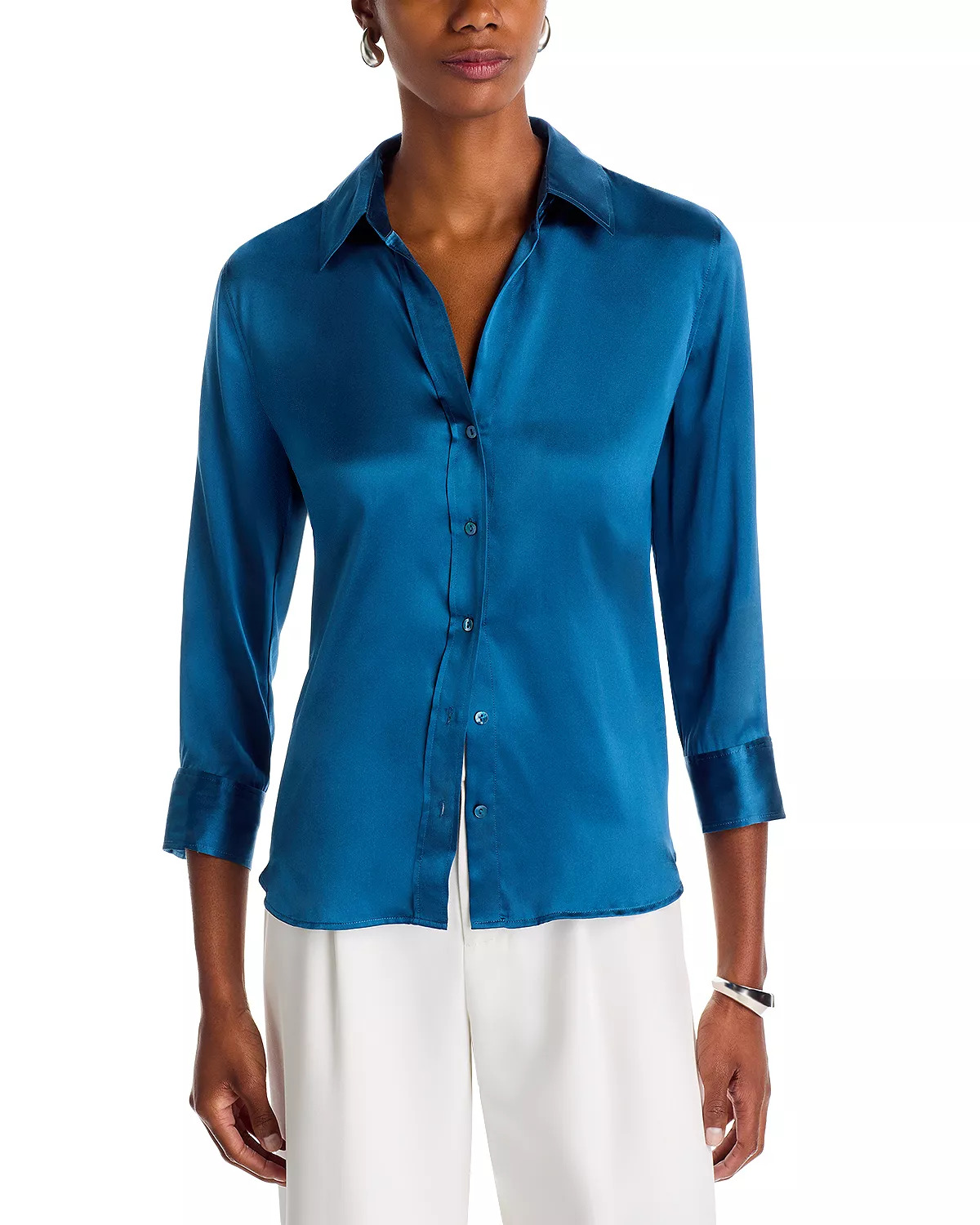 Dani Silk Charmeuse Blouse - 1