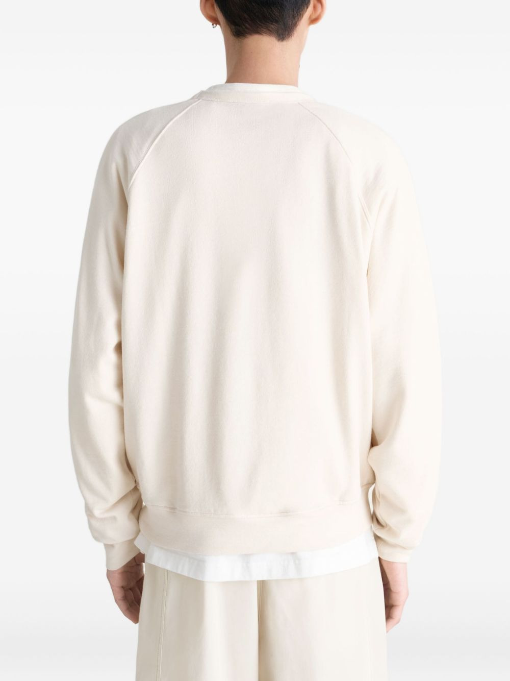 raglan-sleeve crew-neck sweatshirt - 4