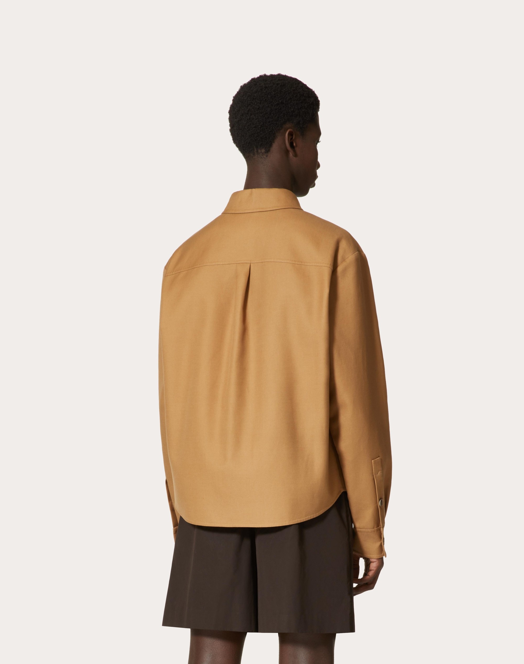 SHIRT JACKET IN LIGHTWEIGHT DOUBLE-FACED COTTON - 4