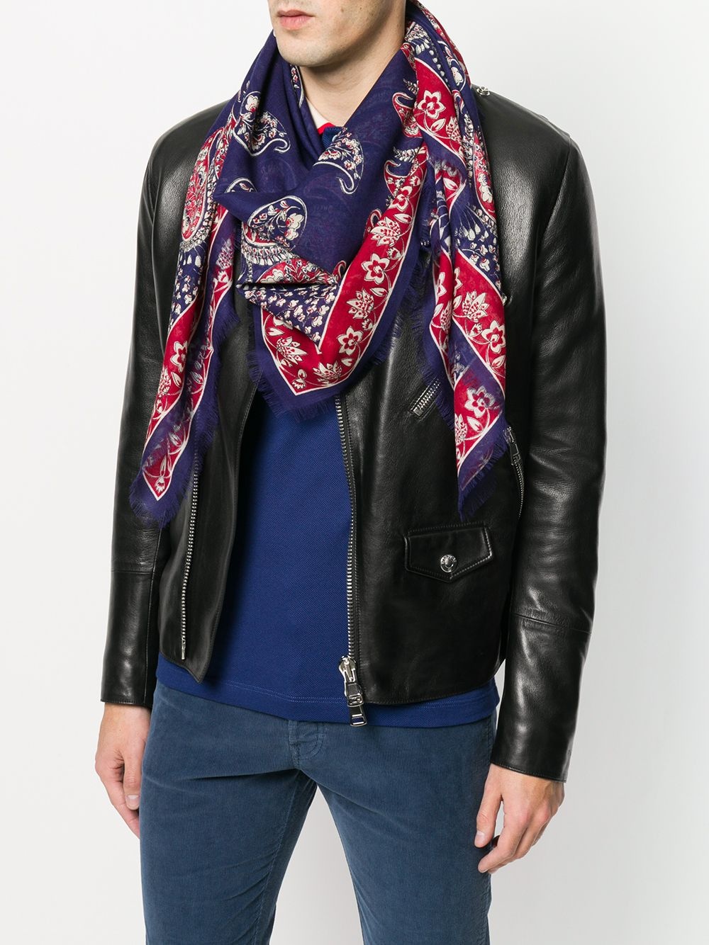 paisley print shawl - 2