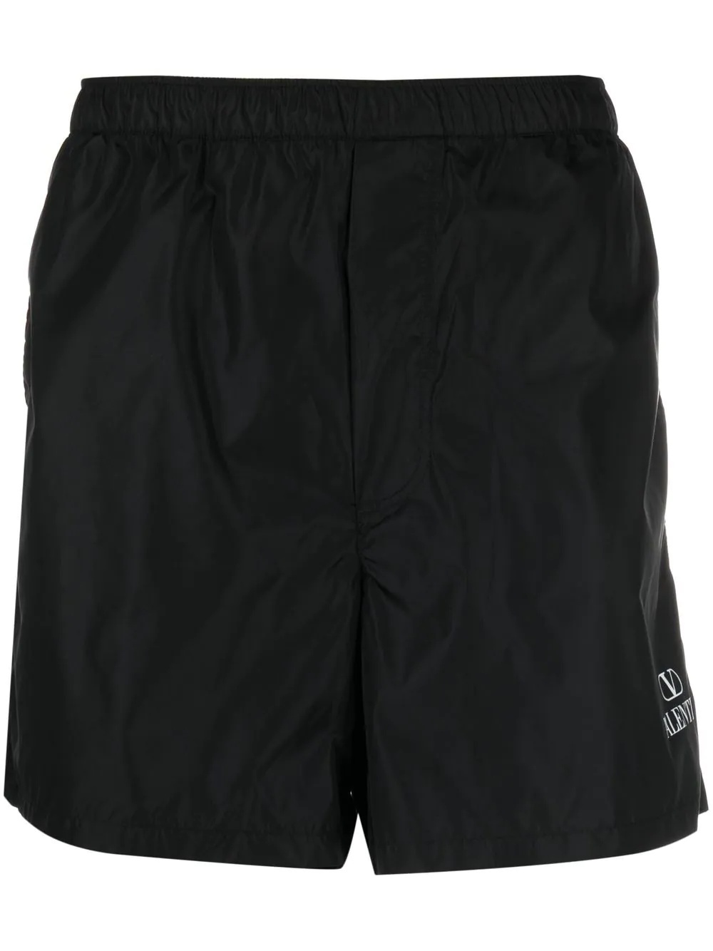 logo-print swim shorts - 1