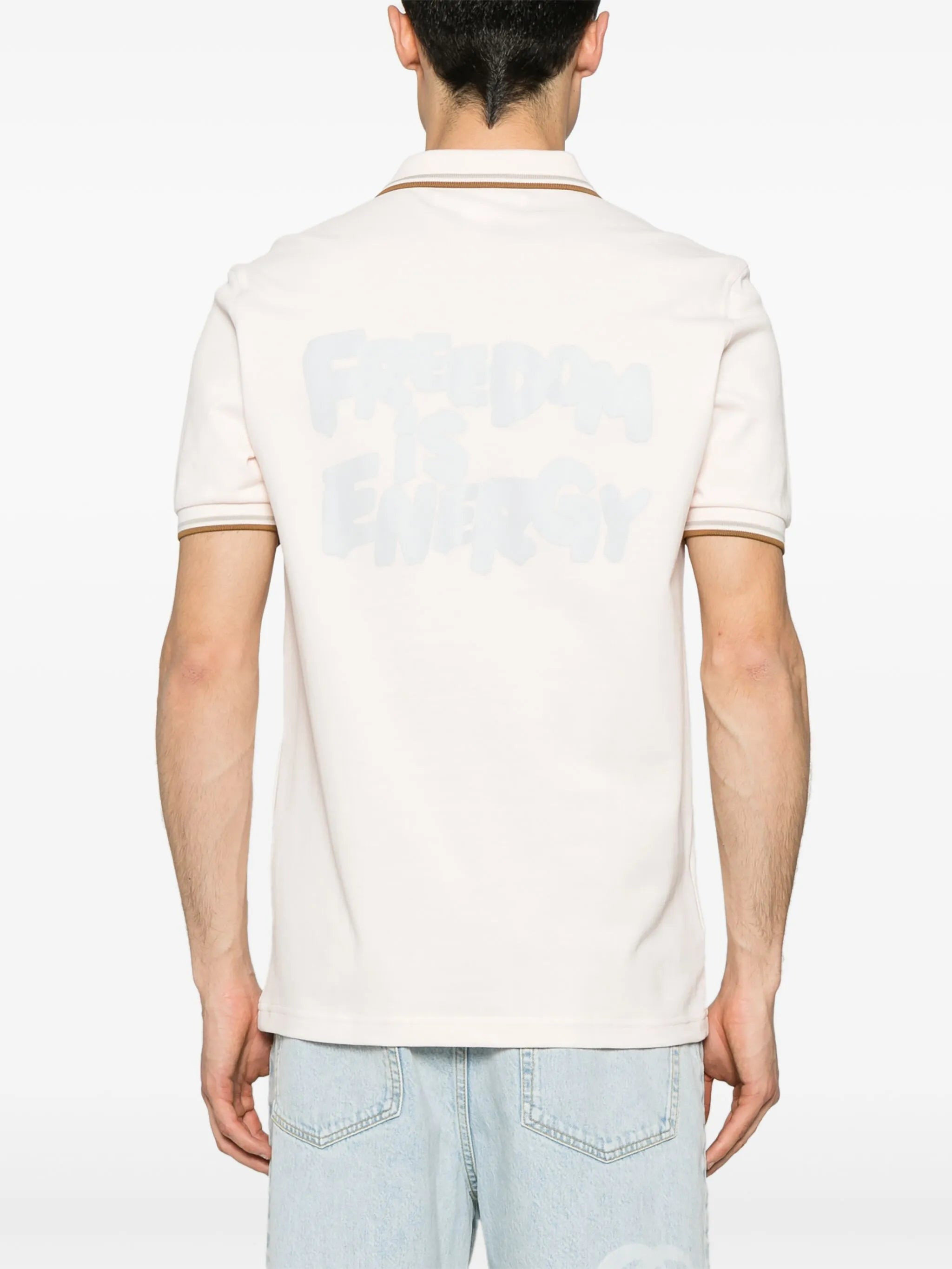 embroidered-motif polo shirt - 3