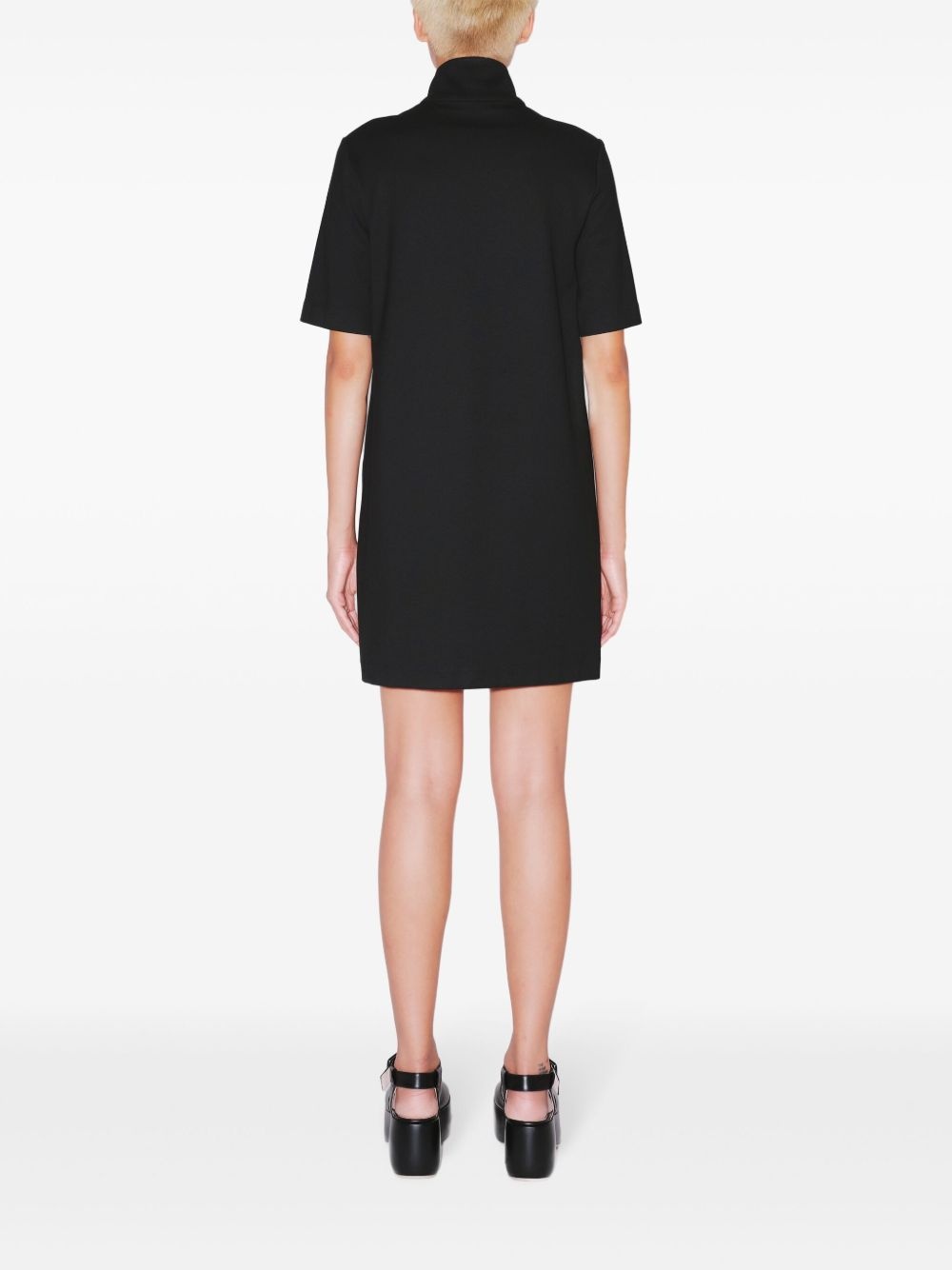 zip-up mini dress - 5