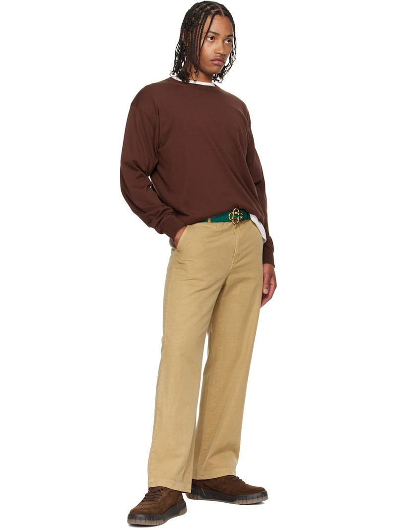 CASABLANCA Green CC Logo Buckle Belt outlook