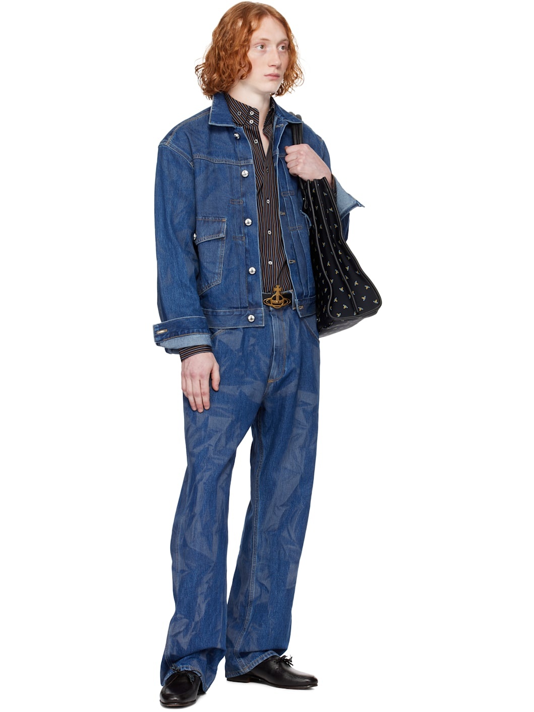 Vivienne Westwood Blue Marlene Denim Jacket | REVERSIBLE