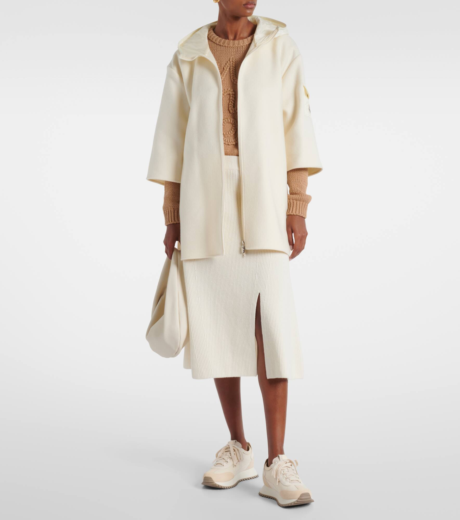 Logo wool-blend jacket - 2