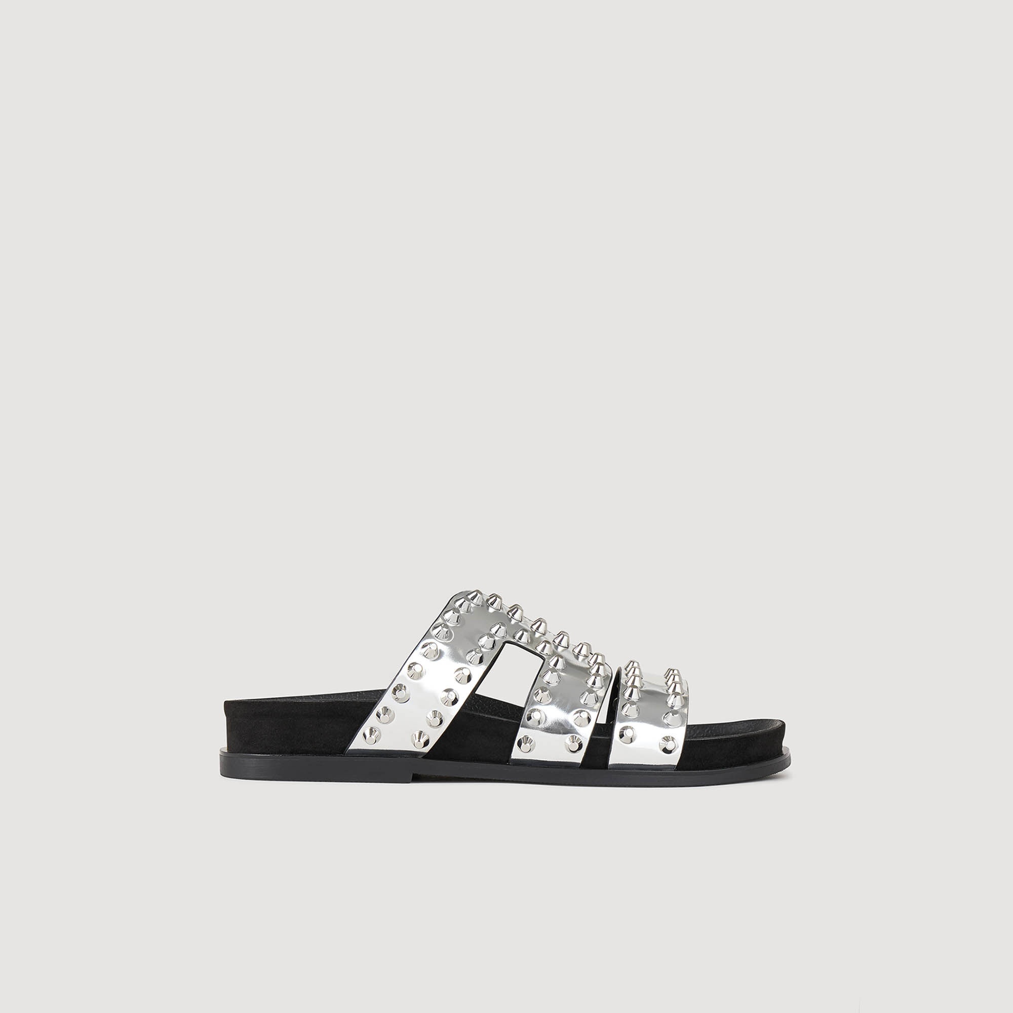 FLAT RIVET SANDALS - 1