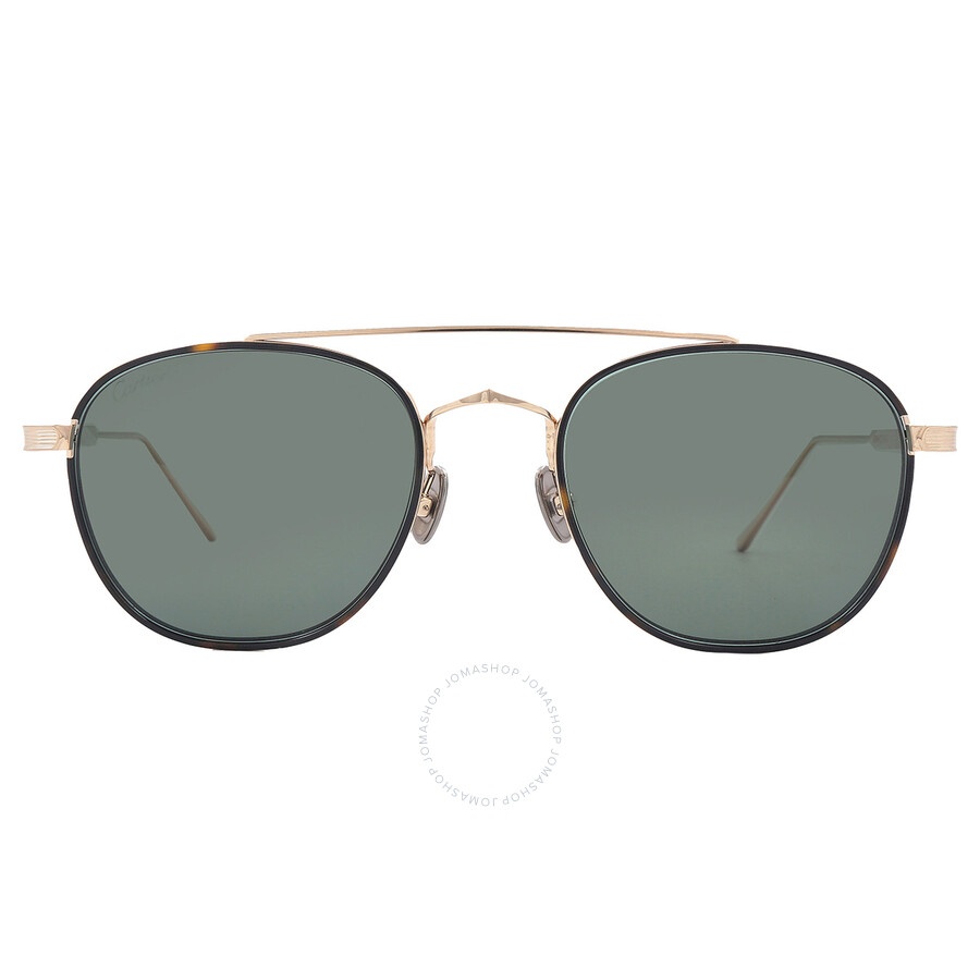 Cartier Green Pilot Men's Sunglasses CT0251S 002 53 - 1