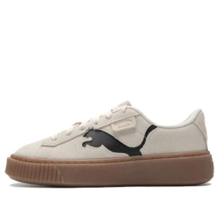 (WMNS) PUMA Suede Platform Shoes 'Beige Brown' 397233-02 - 1