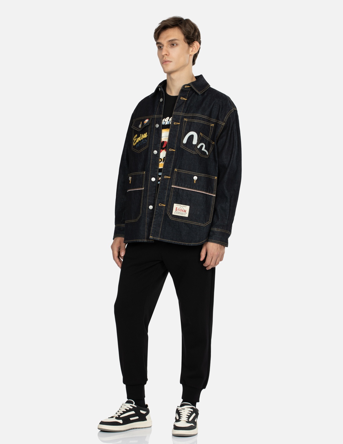 HYOTTOKO FESTIVAL DAICOCK PRINT REGULAR FIT SWEATPANTS - 4