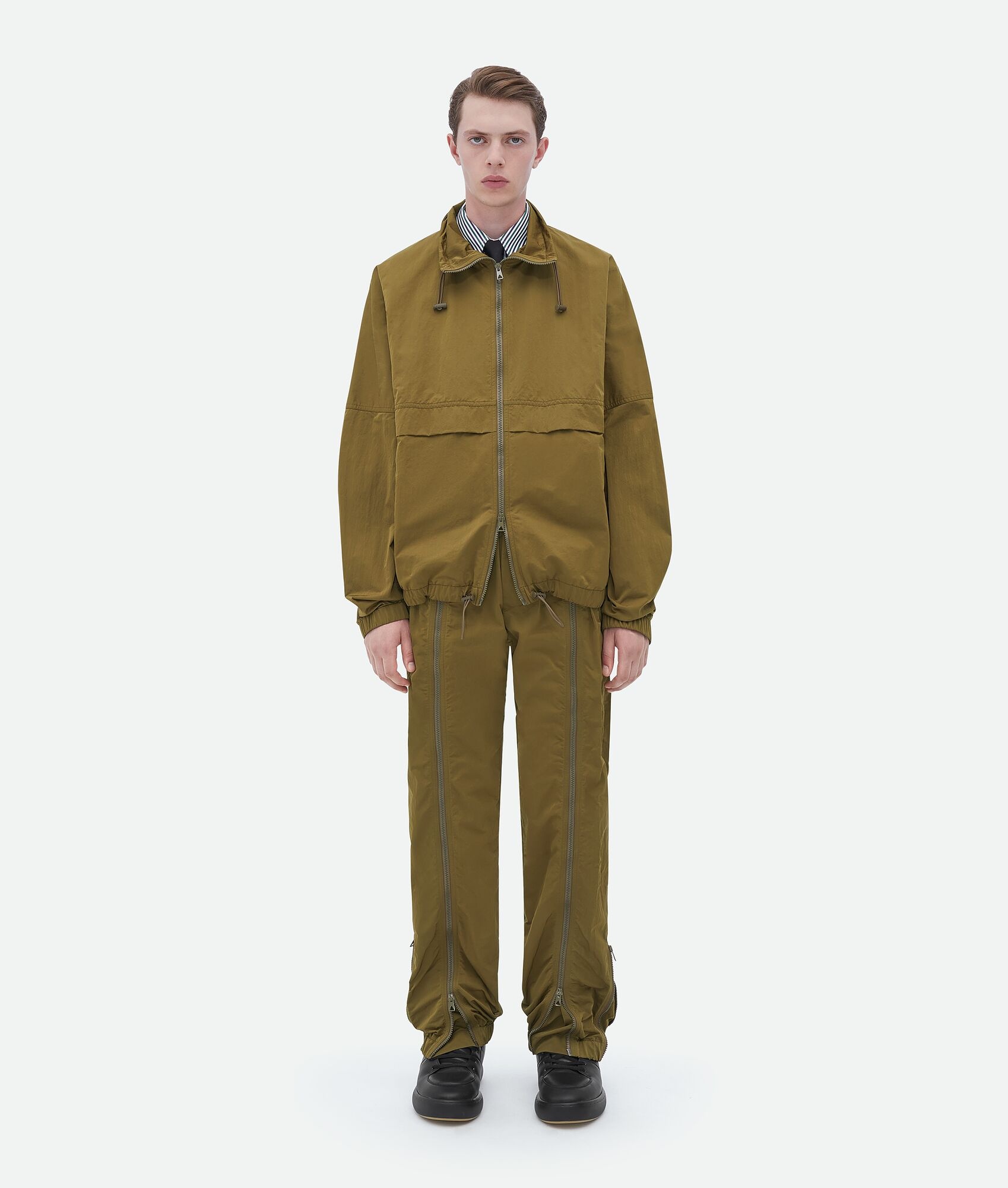 zipped nylon jacket - 1