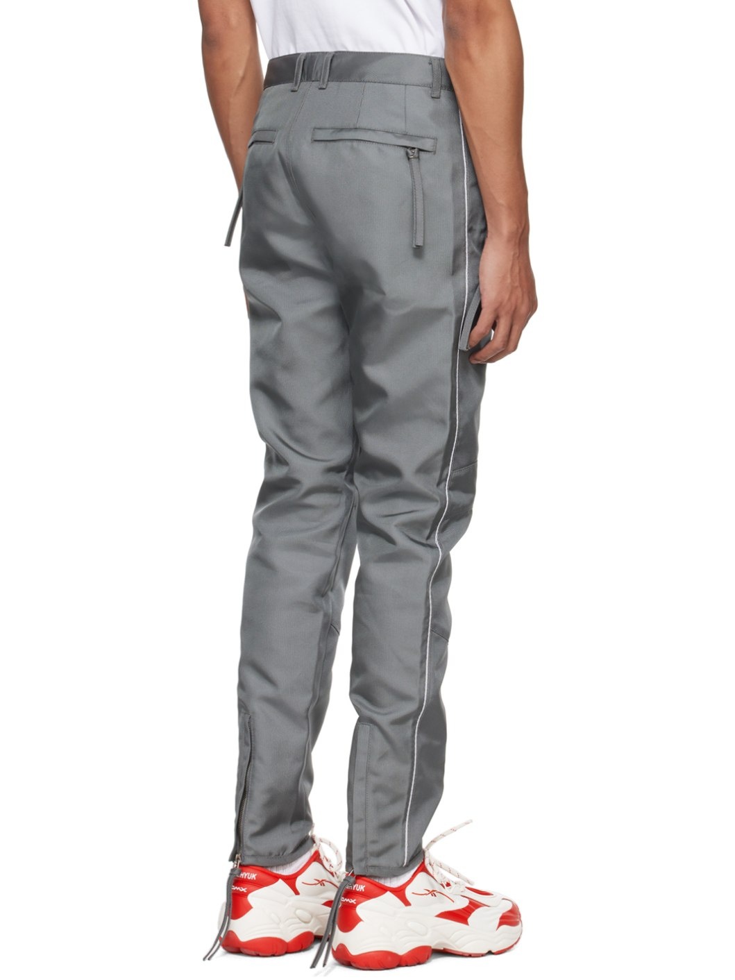 Gray Lock Stitched Trousers - 3