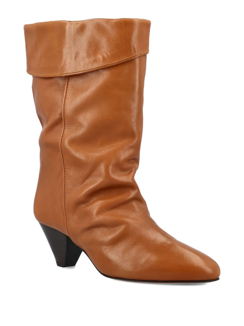 Isabel Marant 55mm calf leather slouch boots outlook