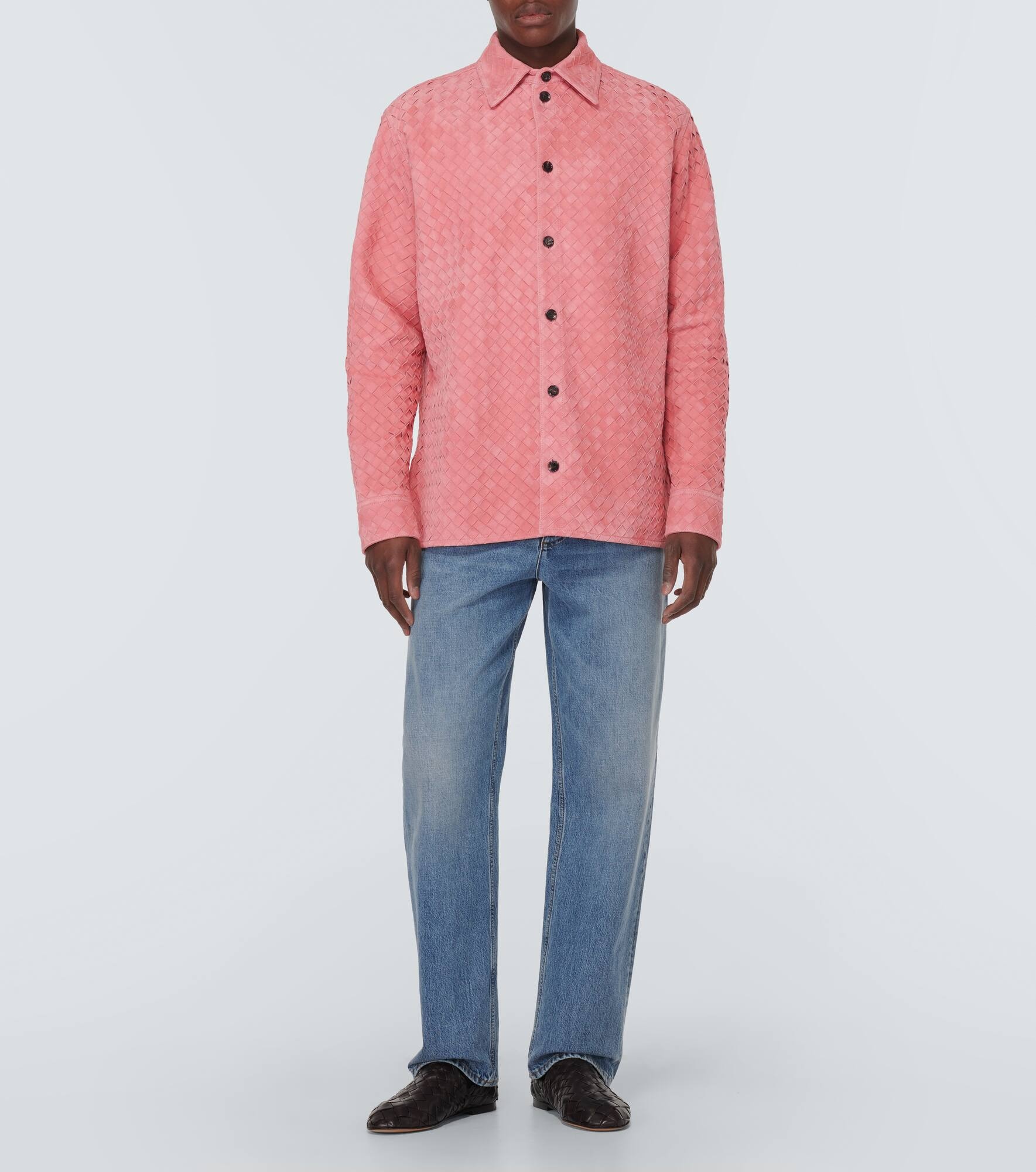 Intrecciato suede shirt - 2