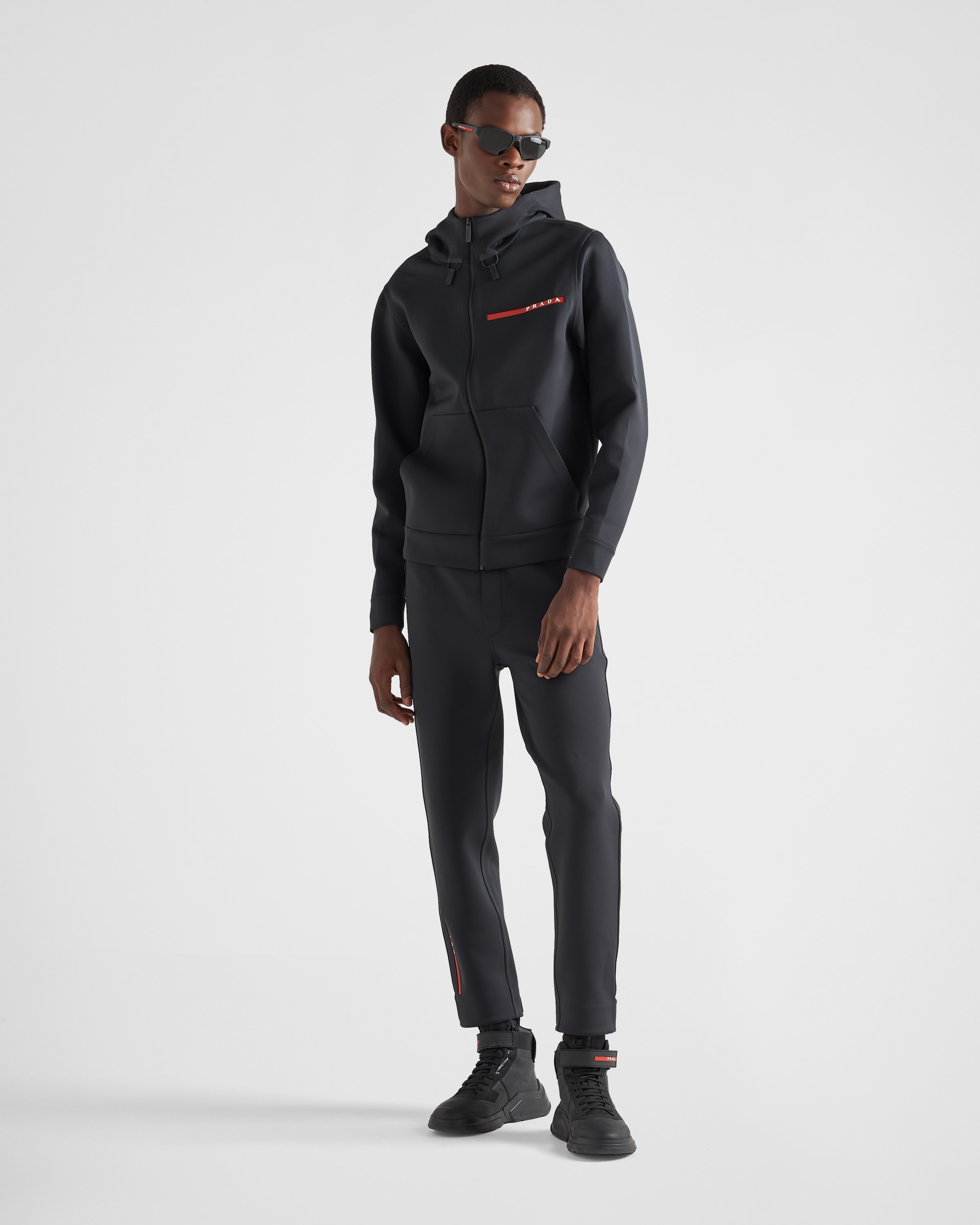 Technical fabric joggers with heat-sealed taped seams - 2